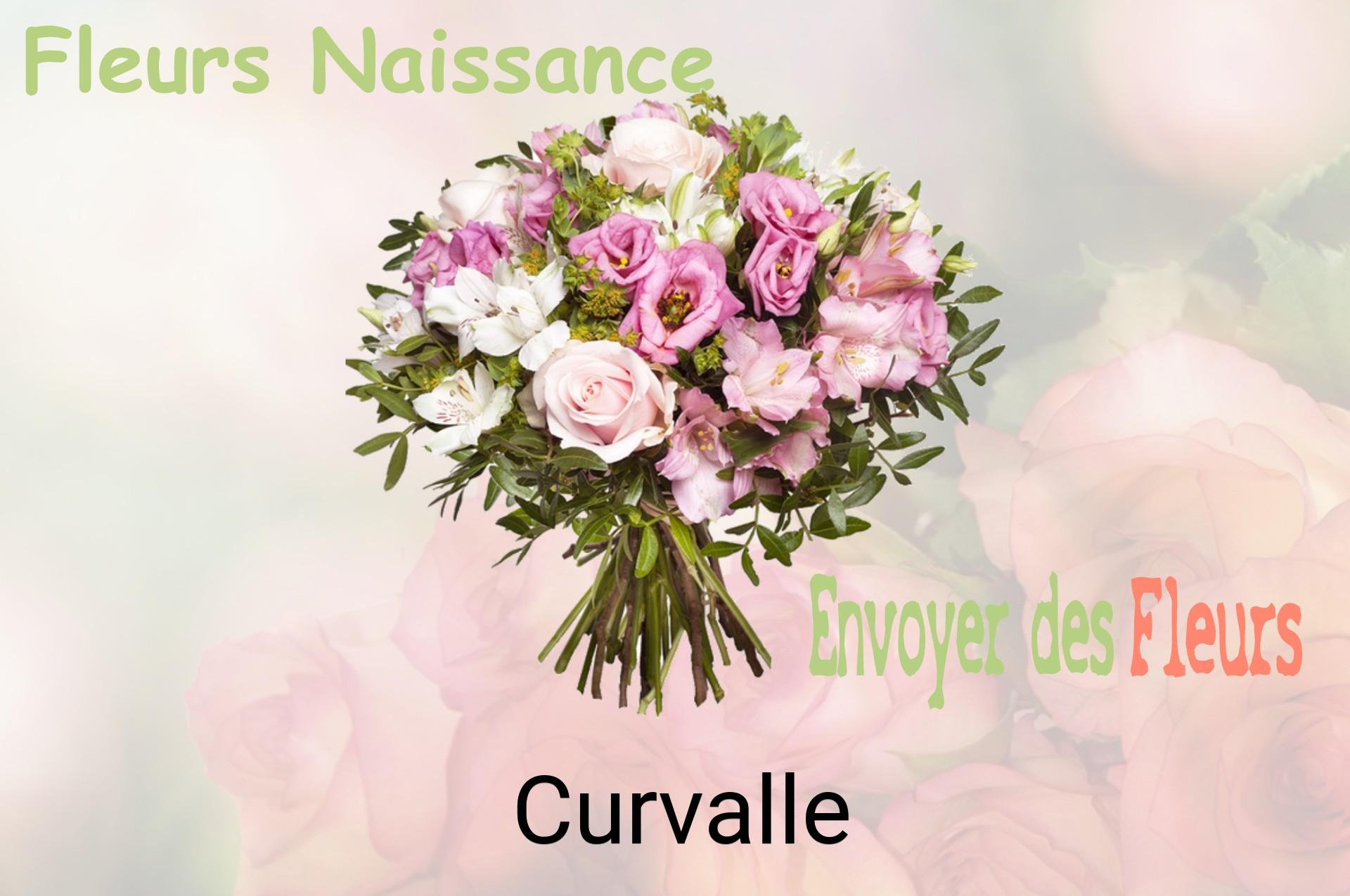 Bouquet de fleurs de naissance livré à Curvalle